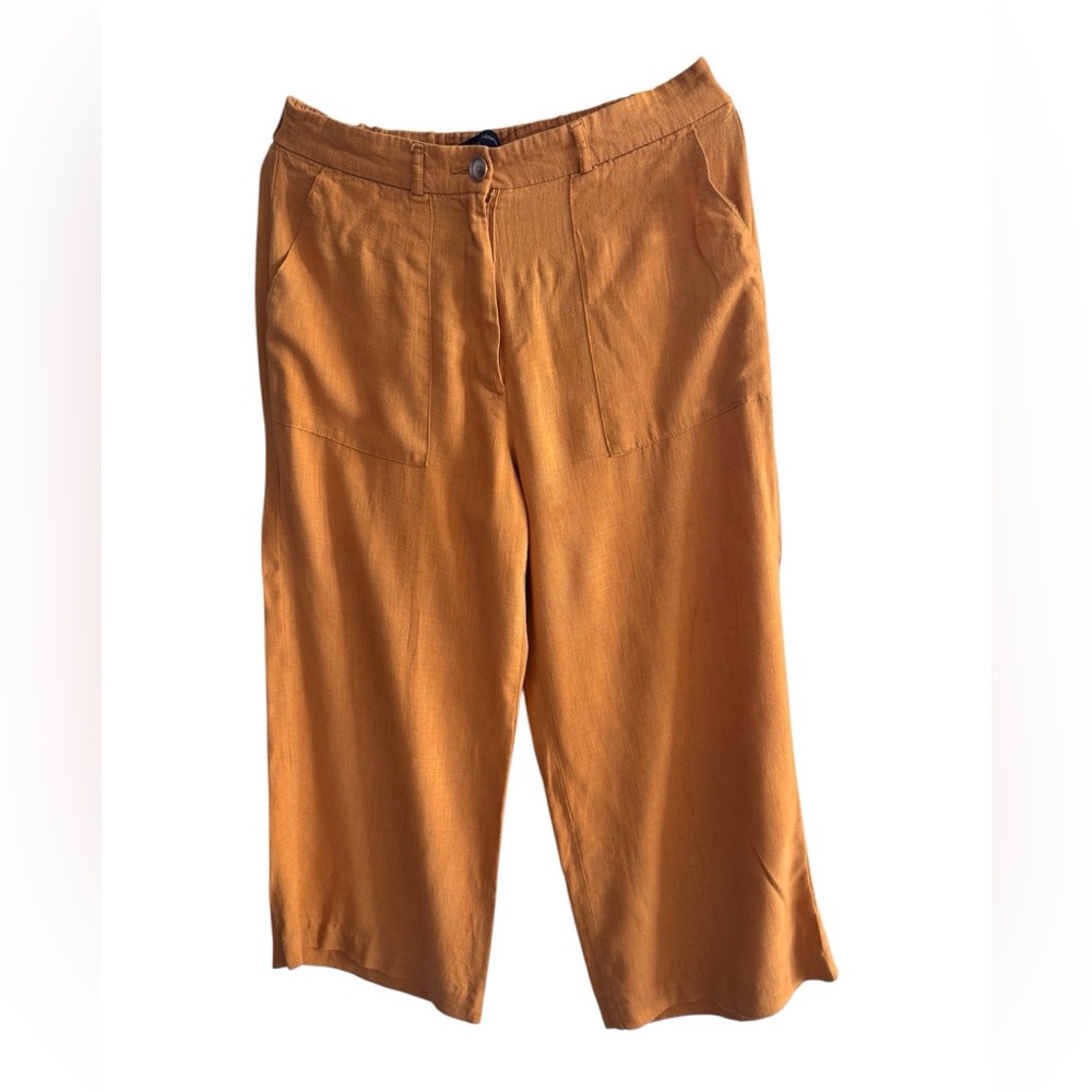 Jules & Leopold Women's Orange Cropped Pants